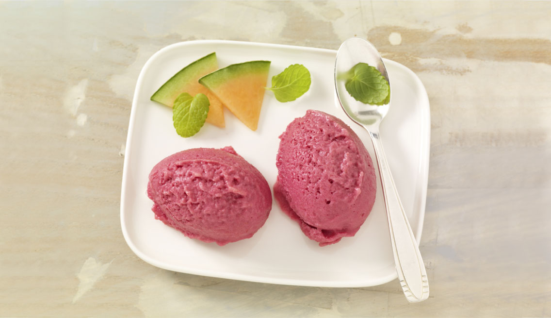 Pink Frozen Joghurt Recipe | Panasonic Experience Fresh