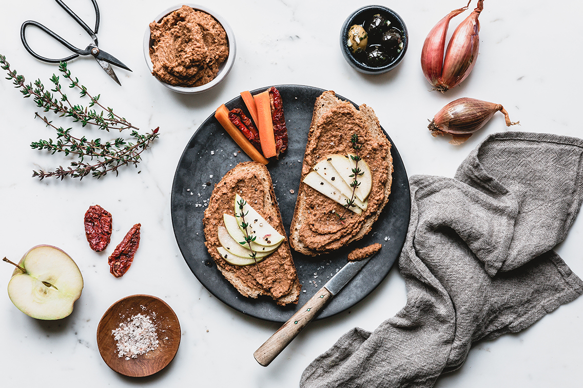 Mountain Lentil Spread with Dried Tomatoes and Shallots Recipe | Panasonic Experience Fresh