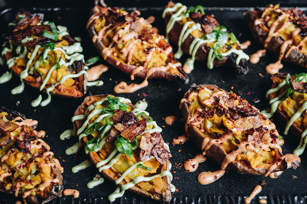 Loaded Sweet Potato Skins Recipe | Panasonic Experience Fresh