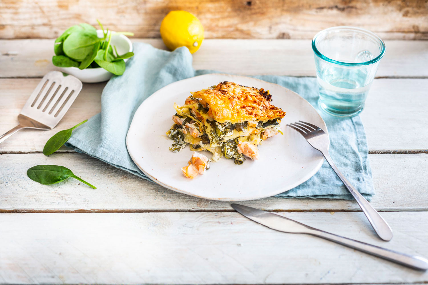 Salmon Lasagne with Spinach Recipe | Panasonic Experience Fresh