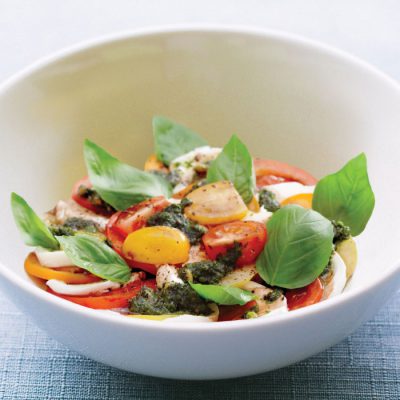 Tomato and Mozzarella with Basil Pesto Recipe