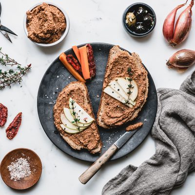 Mountain Lentil Spread with Dried Tomatoes and Shallots Recipe