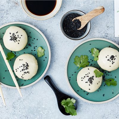Steamed Chinese Buns (Baozi) with Pork Mince and Prawn Filling Recipe