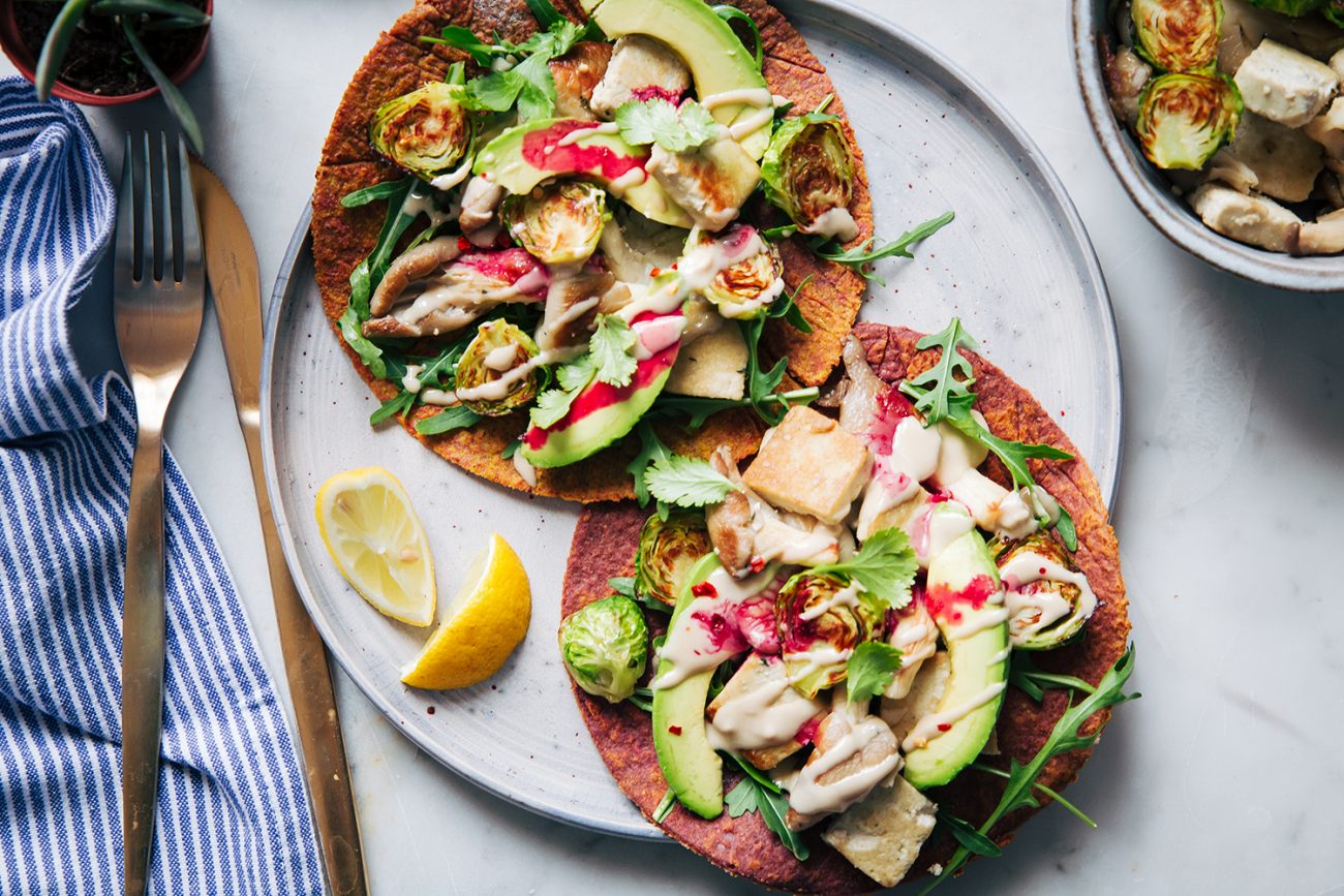 Tortillas aux betteraves et farine d’amande