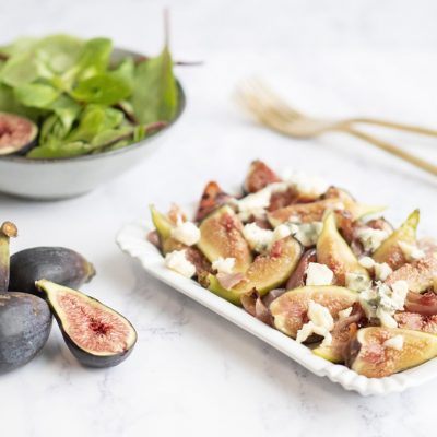 Figs with prosciutto and roquefort Recipe