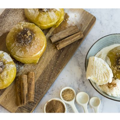 Baked Apples, Figs, Cinnamon and Ginger Recipe