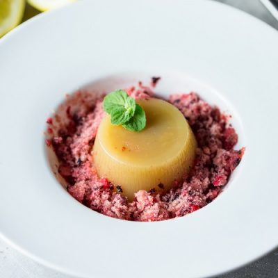 Sorbet with lemon extract and frost Recipe