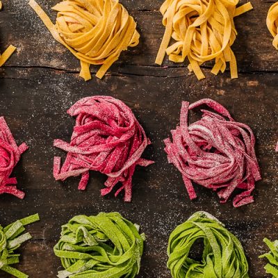 Recept voor gekleurde pasta