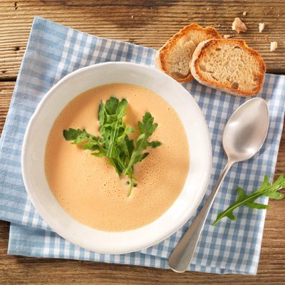 Creamy Pepper Soup with Rocket Recipe