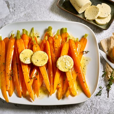 Steamed Carrots with Orange, Cumin and Thyme Recipe