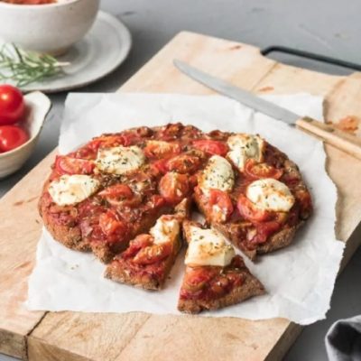 Vegane und glutenfreie Pizza