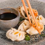 Gyozas Filled with Meat, Spring Onions and Ginger Recipe