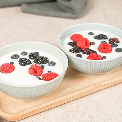 Yogur casero con microondas (sin yogurtera)