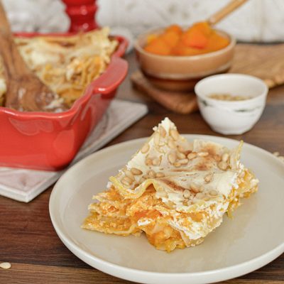 Recept voor lasagne met flespompoen