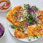 Halloumi Schnitzel with Green Slaw & Lemon Chilli Honey Recipe